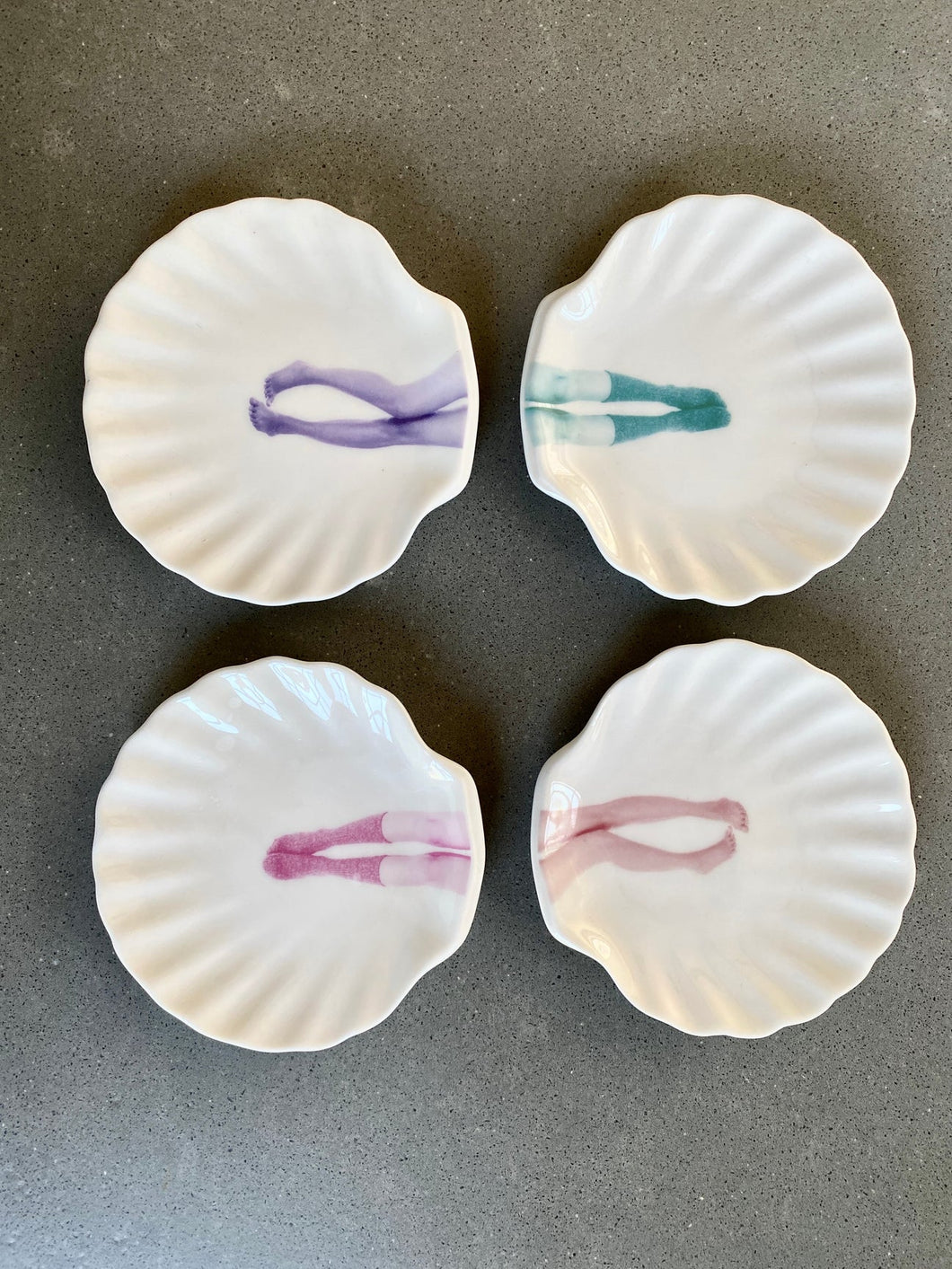 Set 4 schelpschaaltjes