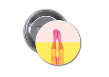 Afbeelding in Gallery-weergave laden, Button heppie legs roze geel
