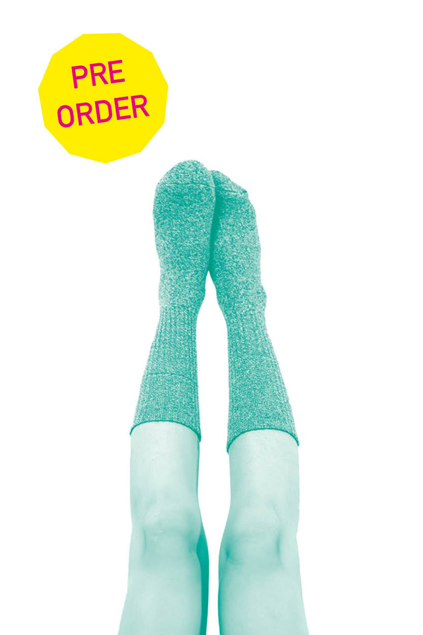 Muursticker heppie legs turquoise > PRE ORDER