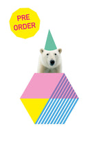 Afbeelding in Gallery-weergave laden, Muursticker ijsbeer disco PRE ORDER
